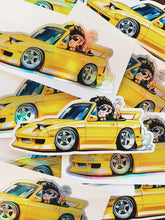 MAZDA FITMENT CARICATURE - FC RX-7 VERT STICKER
